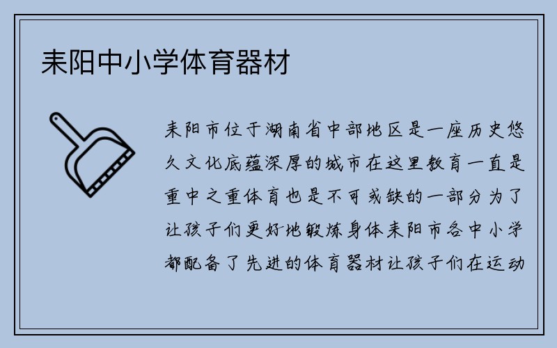 耒阳中小学体育器材